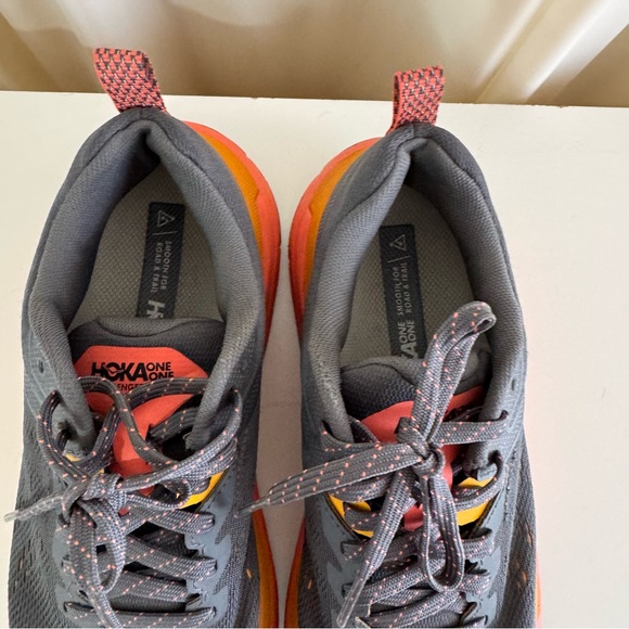 Hoka Women's Challenger ATR 6 Mesh Castlerock Camellia Hiking Shoes Size 7.5 - Picture 4 of 7